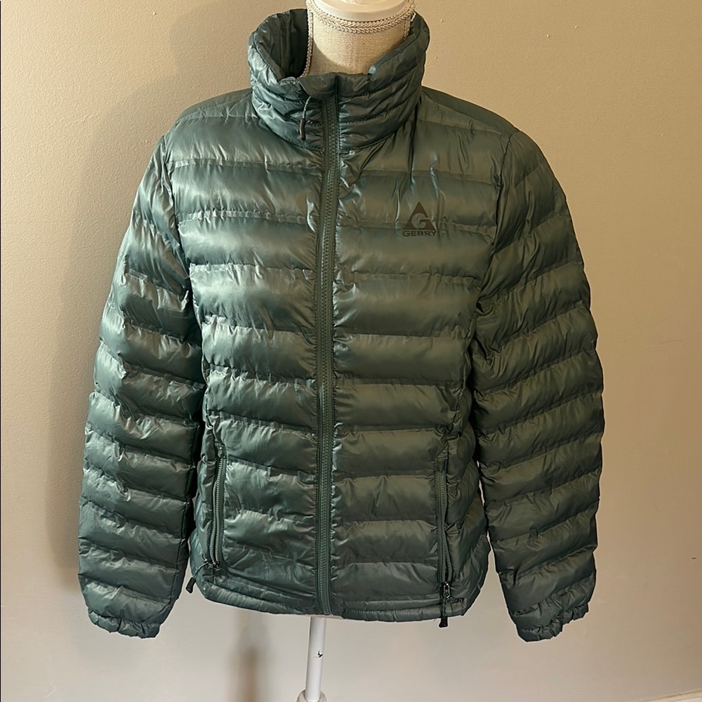 Gerry Green Puffer Jacket Lightweight Quilted Design‎